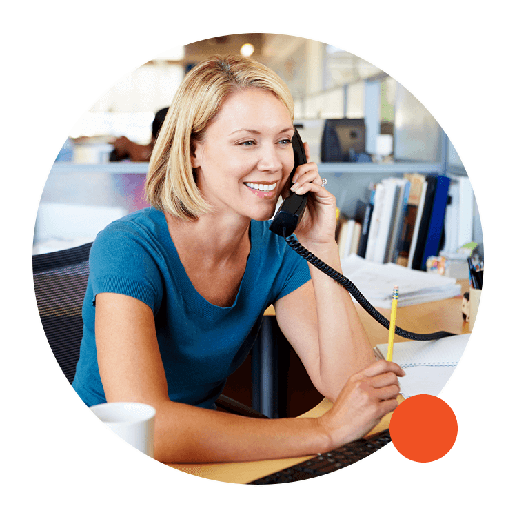 woman making phone call