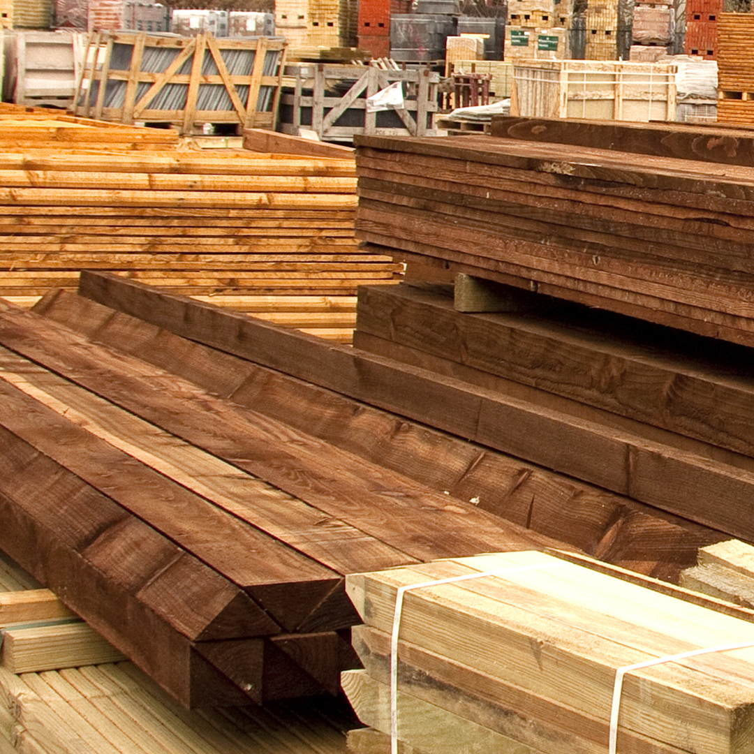 Image of piles of lumber
